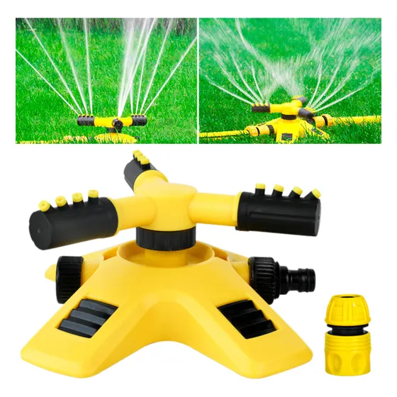 Aspersor Irrigação Jardim Giratório 360° Automático Forte