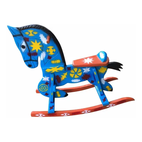 Caballo Juguete De Madera Para Niños Caballitos Mecedora