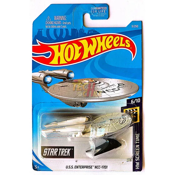 U.s.s. Enterprise Ncc-1701 Star Trek Hot Wheels 2019 Blanco