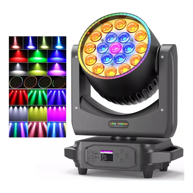 19x20w Enfoque Cabeza Móvil Dj Luces Roboticas Cañon Led