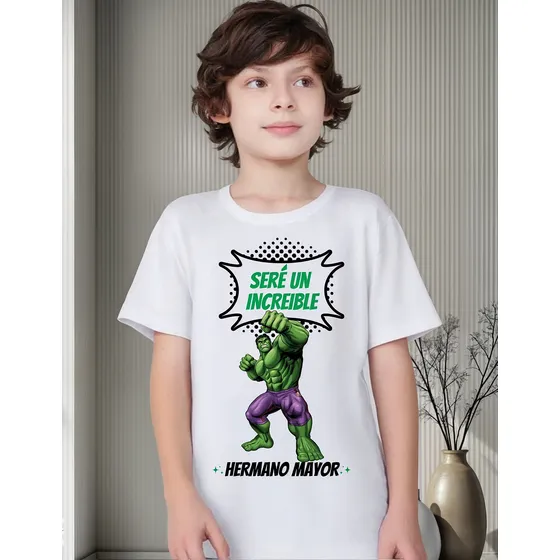 Remera Niña/niño Hermano Mayor, Frase, Divertidas, Únicas.