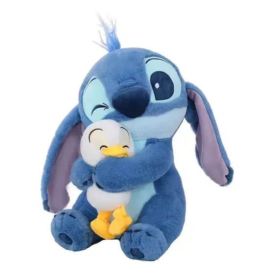 Peluche Stitch + Amigo 28cm Para Niños