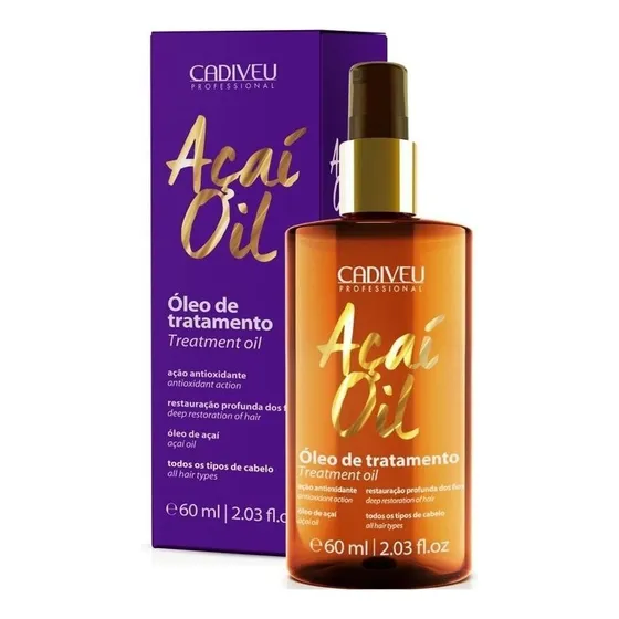 Cadiveu Óleo De Tratamento Açai Oil 60ml Todo Tipo De Cabelo