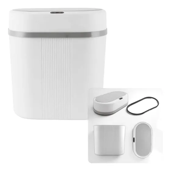 Lixeira Inteligente Automática 12l Cozinha Banho Escritório