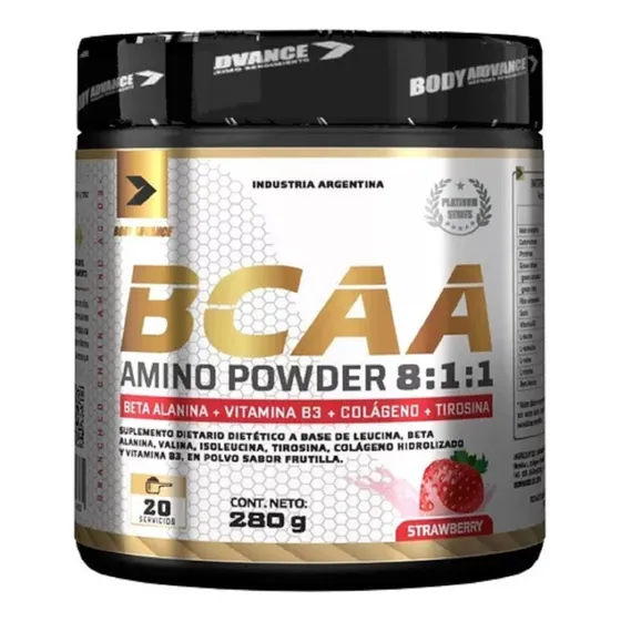 Bcaa Amino Powder 8:1:1 Body Advance Recuperación 280g