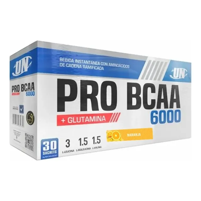 Pro Bcaa 6000 Bcaa Un 30 Sachets Aminoacidos - Fisica Sabor Naranja
