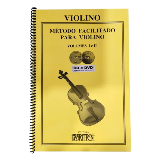 Método Facilitado P/ Violino Vol. 1 E 2 Nadilson E Nelson Gama C/ Midia Digital Editora Britten