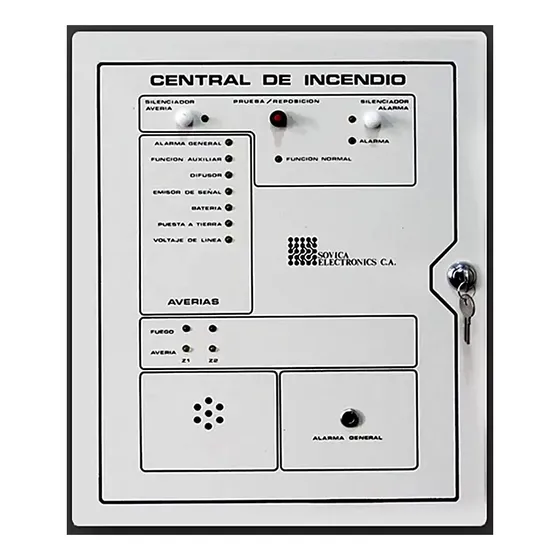 Central Contra Incendio De Z8 Zonas Marca Sovica C090