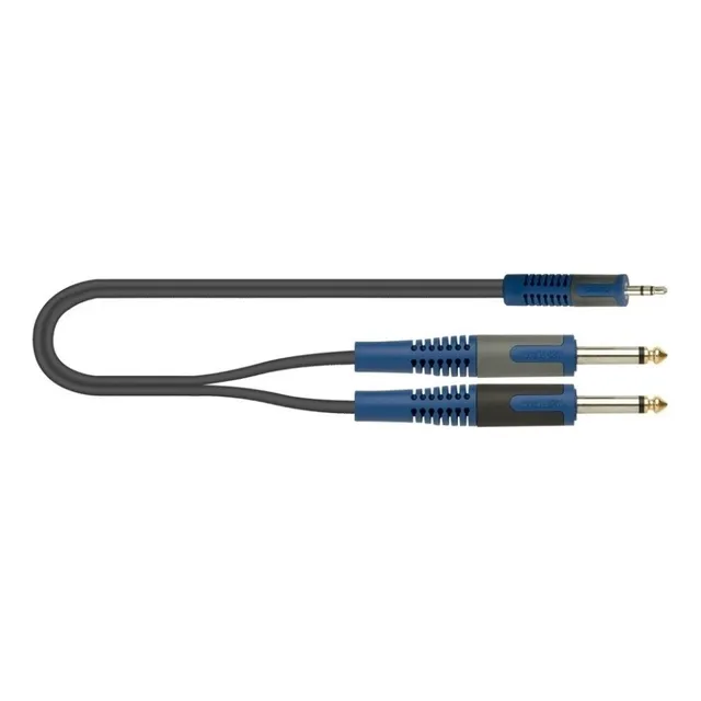 Cable De 5m Quiklok Rksa140-5 De 1 Trs Miniplug A 2 Plug Ts