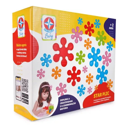 Brinquedo Star Plic Multicor Estrela Baby Cor Colorido Multicor