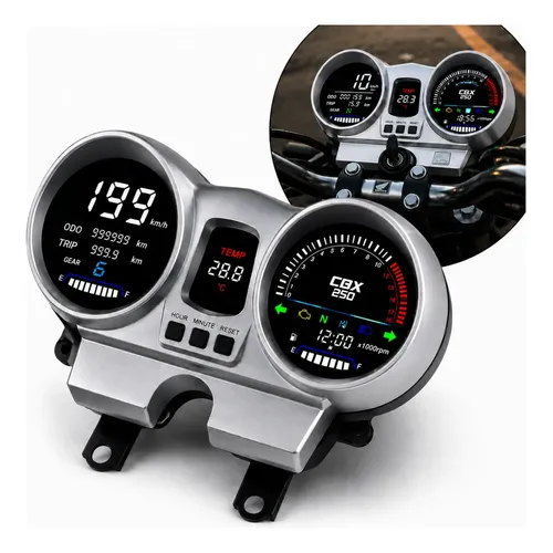 Xnx Digital Lcd Odometer 1-6 Speedometer Tachometer | MercadoLivre