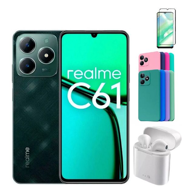 Smartphone Realme C61 256 Gb 8 Gb Ram Com Nfc+ Fone +capinha Smartphone Realme C61 256 Gb 8 Gb Ram Com Nfc+ Fone +capinha