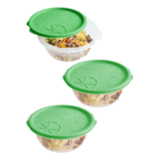 Set 3 Contenedores Almacenamiento Comida Cocina 1000ml Set 3 Contenedores Almacenamiento Comida Cocina 1000ml