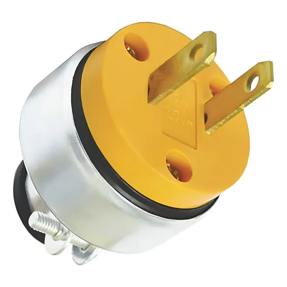 Clavija Polarizada Adir 5564 Uso Rudo Abs Abrazadera Metal