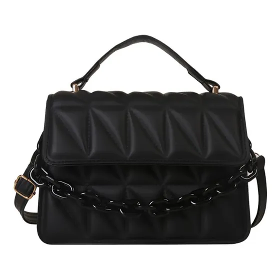 Cartera De Dama 20x7.5x15cm Con Diseño Cadena Elegante