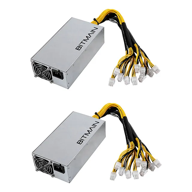 C 2 Fuentes De Alimentación Apw7 De 1800 W Para Bitmain