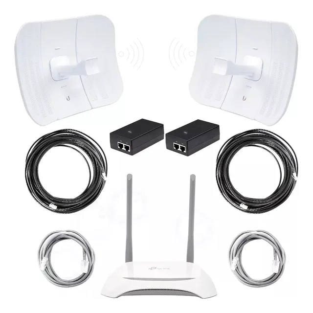 Kit Completo Punto A Punto 5km  Utp Exterior Tplink