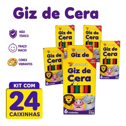 Giz De Cera Gizao Heróis 6 Unidades Tons De Pele Radex | MercadoLivre