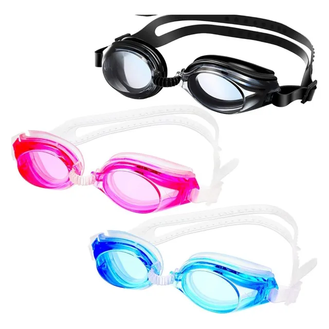 Lentes De Natación Generico Silicon Azul Con Estuche