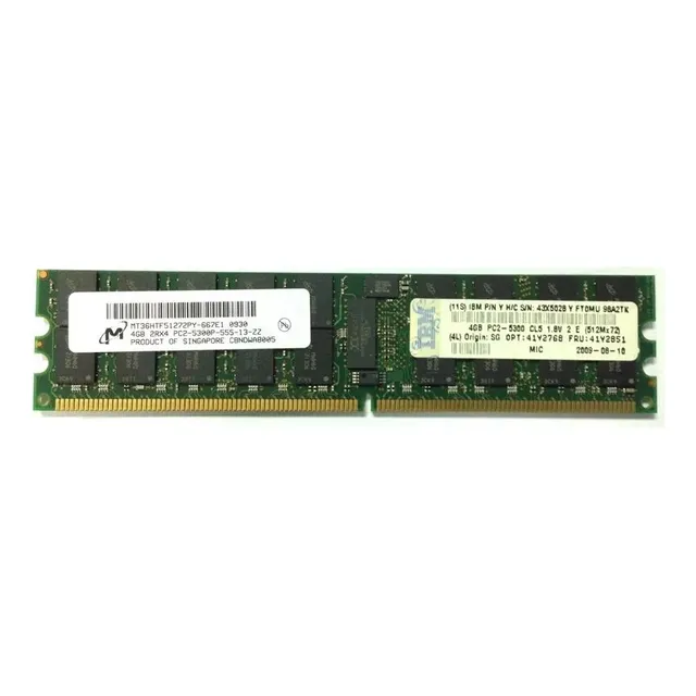 Memoria Micron 4gb Ddr2 667mhz Pc2-5300p Ecc Reg Servidor