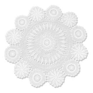 Mantel Redondo De Algodón 100% Encaje 99 Cm Mantel Redondo De Algodón 100% Encaje 99 Cm