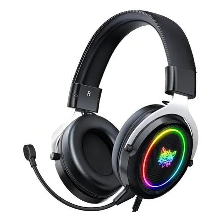Audífono Gamer Onikuma X10 Color Negro Color De La Luz Rgb
