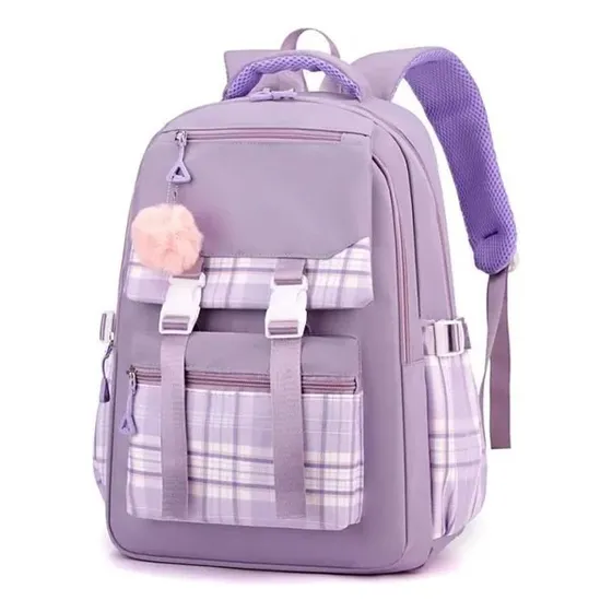 Bolso Morral Juvenil Escolar Niña 100% Importado Colorpastel