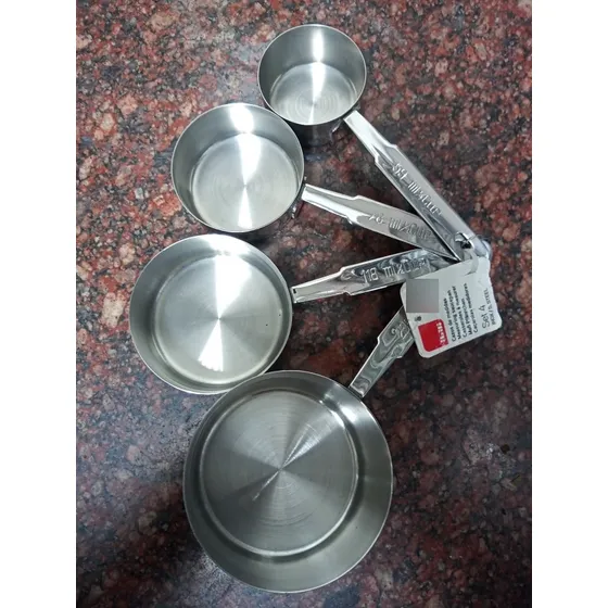 Tazas Medidoras Juego 4 Acero Inox 18/10 Ibili