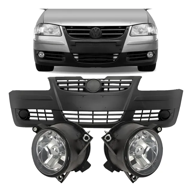 Parachoque Dianteiro + Farol Milha Gol G4 2006 A 2012 2013