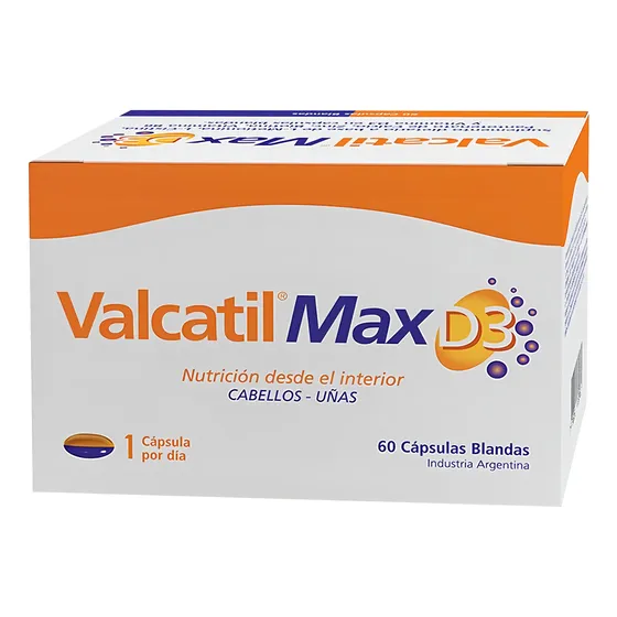 Valcatil Max D3 Capsulas Blandas Caja x60 Panalab