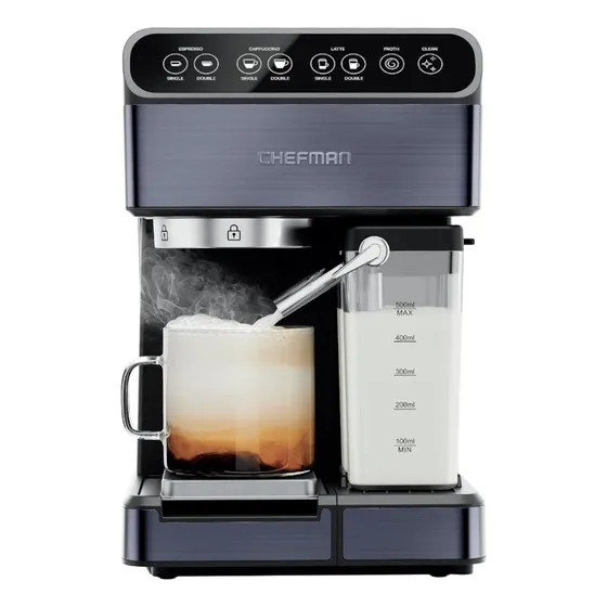 Cafetera Expreso Capuchino Chefman Pro Plus 6 En 1-touch