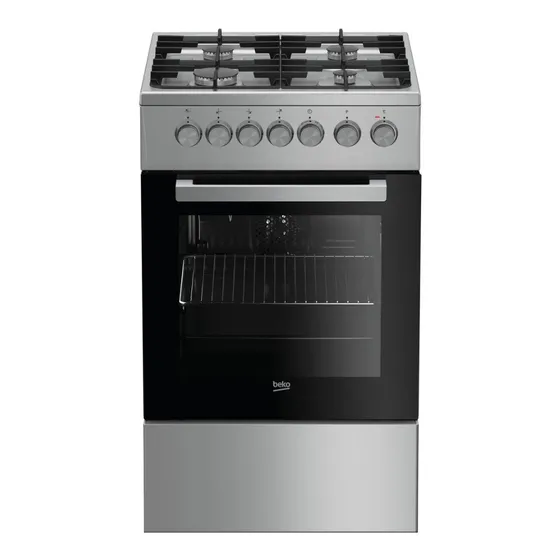 Cocina Combinada Beko Fse 52130 Dx  50x60 Grill Fama