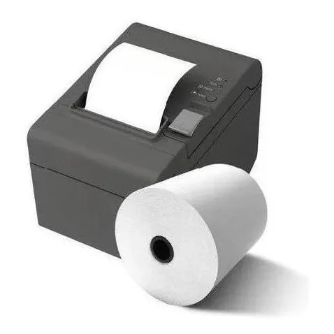 Rollo Termico 80x70 Caja C/50 Reacción Negro 55grs Iva Inc.