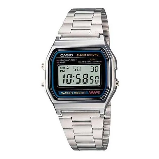 Casio A158wa Digital Alarma Acero Vintage A158 - Original
