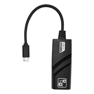 Cabo Adaptador Tipo-c Rj45 Lan Gigabit 10/100/1000mbps Cabo Adaptador Tipo-c Rj45 Lan Gigabit 10/100/1000mbps