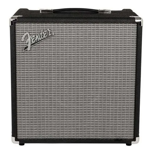 Amplificador De Bajo Fender Rumble Series 40 W Combo Color Negro/plata
