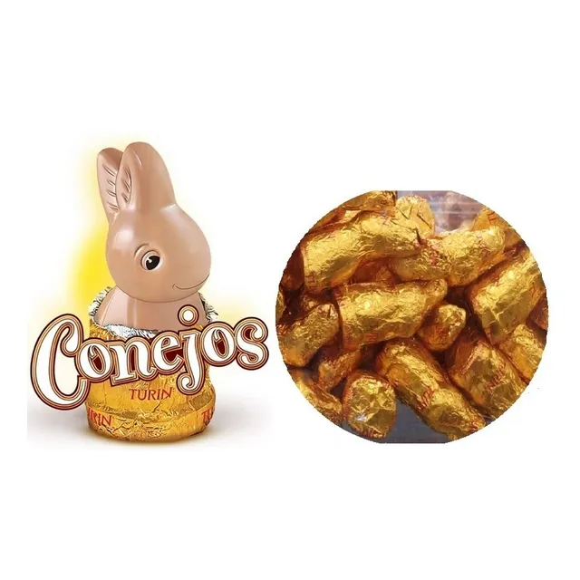 2 Kg Conejitos De Chocolate Turín Original A Granel
