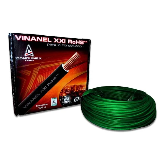 Cable De Cobre Cal 8 Awg Condumex Color Verde
