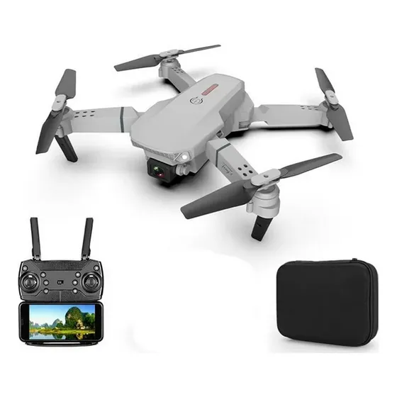Dron E88 Con Cámara 4k Hd Control Remoto Con Estuche
