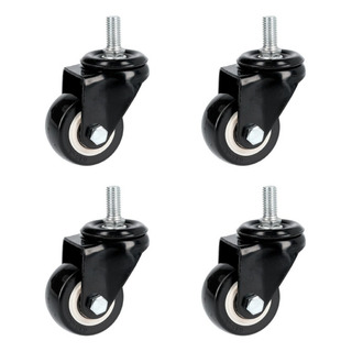 Kit De 4 Ruedas Rodaja De Pvc Espiga Roscada 2 PuLG Kit De 4 Ruedas Rodaja De Pvc Espiga Roscada 2 PuLG