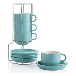 Tazas Sweejar Con Soporte, Para Espresso, 9 Piezas Ac Tazas Sweejar Con Soporte, Para Espresso, 9 Piezas Ac