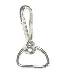 Cancamo Gancho Medialuna Nikel 2.5cm Carnet Lanyard X28