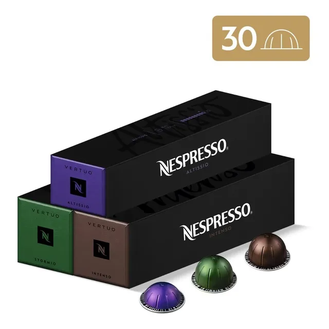 Cápsulas De Café Nespresso Vertuo Pack Intenso - 30 Cápsulas