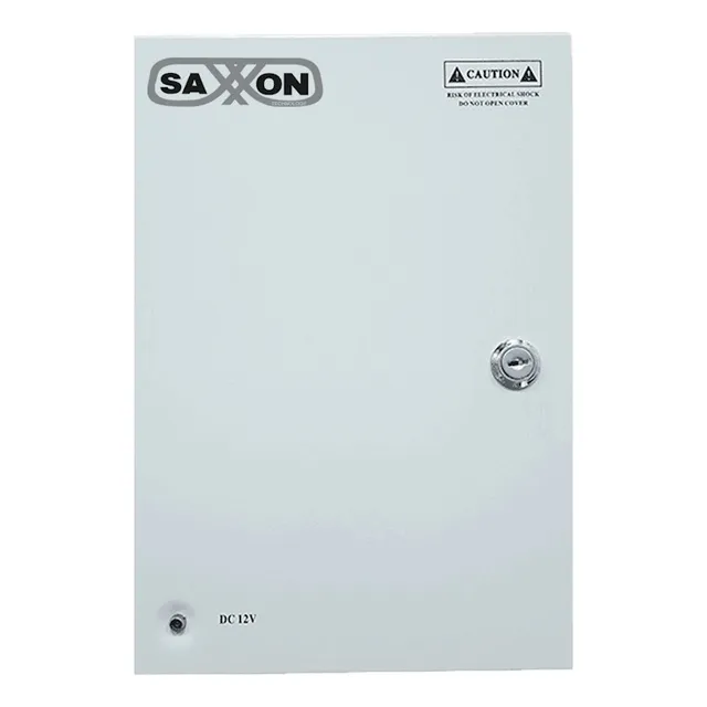 Saxxon Sx-10a-18ch Fuente De Poder 12 Vcd 10 Amp 18 Cámaras