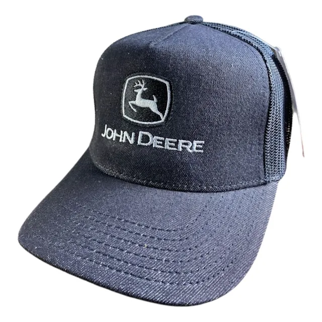 Gorra Estilo John Deere Negro Malla Original Trucker Jd088 Negro Único