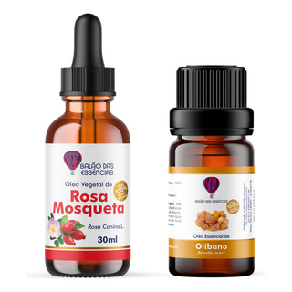 Kit Clareador Óleo Rosa Mosqueta + Olíbano Índia 100% Puros Fragrância Olíbano E Rosa Mosqueta Kit Clareador Óleo Rosa Mosqueta + Olíbano Índia 100% Puros Fragrância Olíbano E Rosa Mosqueta