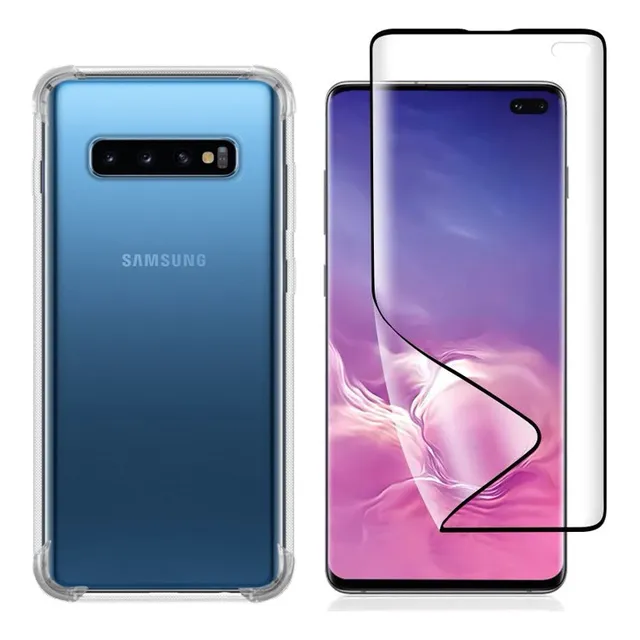 Kit Pelicula + Capa Case Para Samsung Galaxy S10 Plus