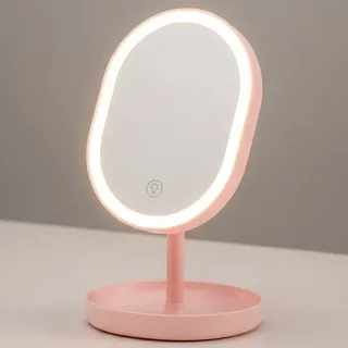 Br Tech Espelho De Maquiagem Led Recarregável Com Iluminação