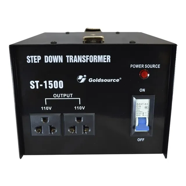 Transformador Goldsource St 220v A 110v 1500w 2 Enchufes