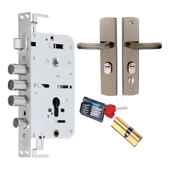 Set De Cerradura Multianclaje 30mm Para Puerta Semiblindada Puerta Izquierda